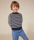 Jersey infantil de lana y algodón a rayas