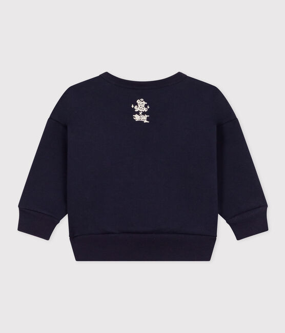 Sudadera de muletón de bebé azul SMOKING