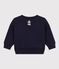 Sudadera de muletón de bebé azul SMOKING