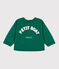 Sudadera de algodón para bebé verde EVERGREEN