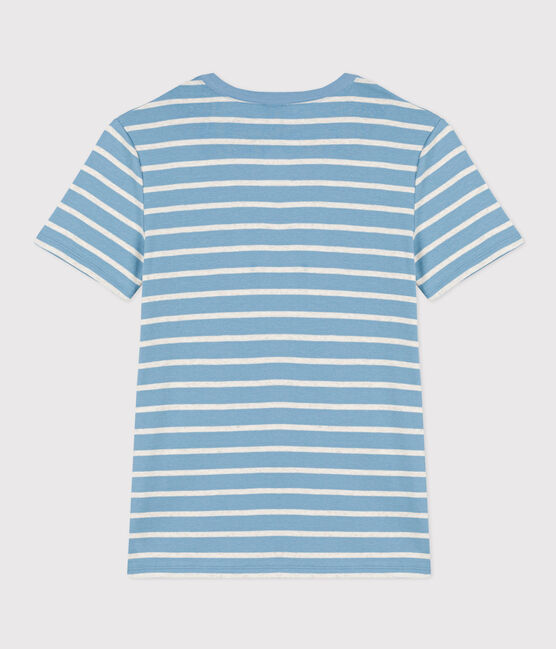 Camiseta L'ICONIQUE de algodón con cuello redondo para mujer AZUL/ MONTELIMAR