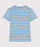 Camiseta L'ICONIQUE de algodón con cuello redondo para mujer AZUL/ MONTELIMAR