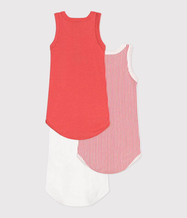 Juego de 3 bodis de algod&oacute;n sin mangas para beb&eacute; Variante 2 OVS