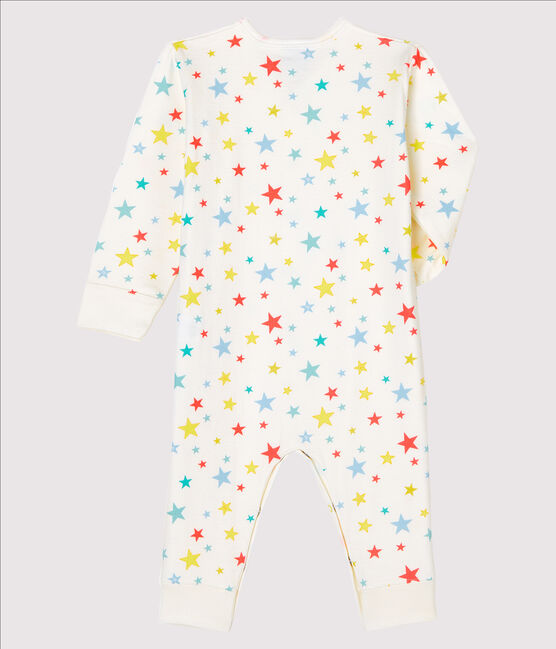 Pijama sin pies de túbico para bebé blanco MARSHMALLOW/blanco MULTICO