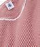 Camisón de punto para chica rojo TERKUIT/blanco MARSHMALLOW