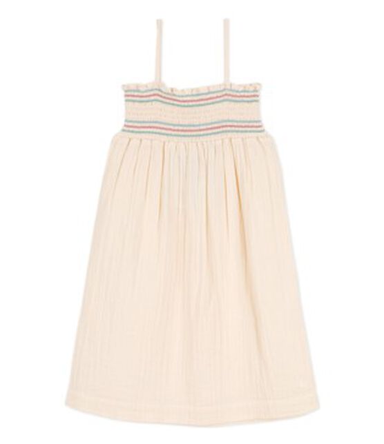 Vestido de gasa de algodón sin mangas para niña crudo AVALANCHE