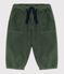 Pantalón de pana para bebé verde VALLEE