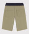 Bermudas de sarga de algodón para niño verde MARECAGE