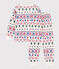 Pijama infantil de felpa con estampado de Navidad MILK/ MULTICO