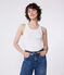 Camiseta sin mangas Iconique de algodón para mujer blanco ECUME