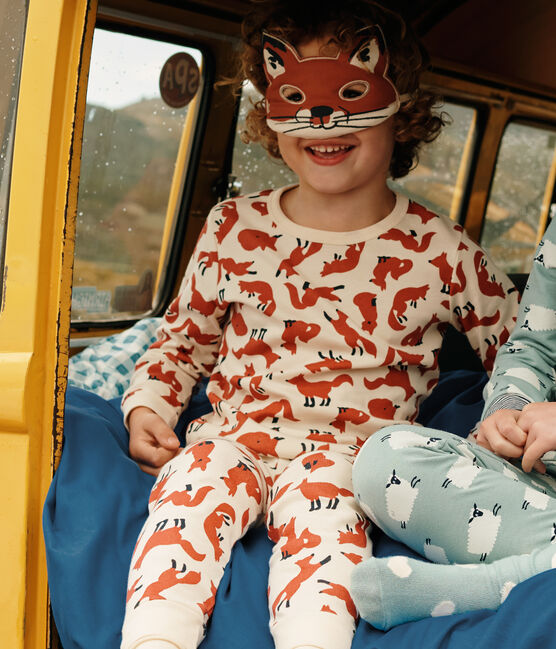 Pijama disfraz infantil de algodón de zorro blanco AVALANCHE/ MULTICO