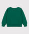Sudadera de muletón infantil unisex verde EVERGREEN