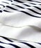 Bufanda de rayas de algodón unisex blanco MARSHMALLOW/azul SMOKING