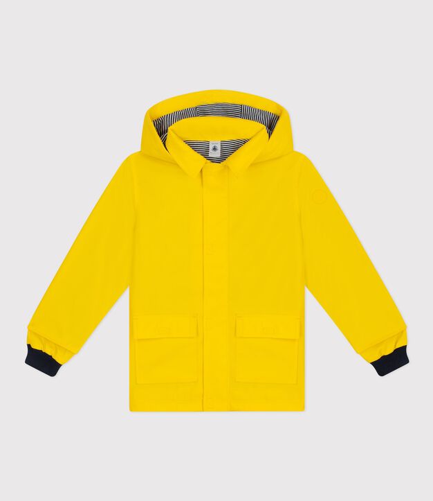 Chubasquero ic&oacute;nico de PU para ni&ntilde;os (unisex) amarillo