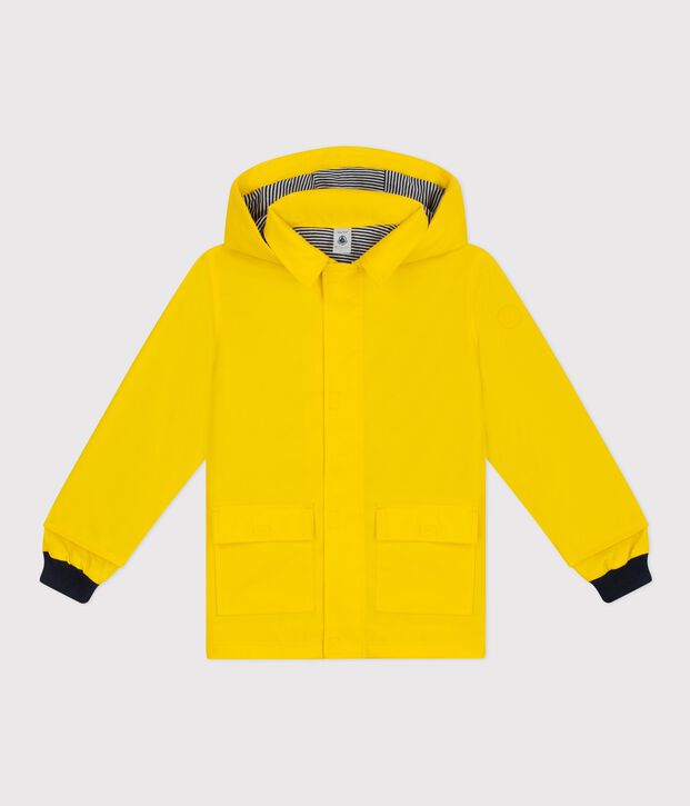 Chubasquero ic&oacute;nico infantil amarillo