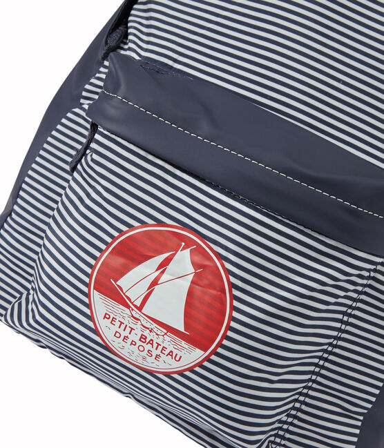 Mochila impermeable para niño azul SMOKING/blanco MARSHMALLOW
