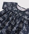 Blusa de manga corta de tejido tubular de niña azul SMOKING/blanco ECUME