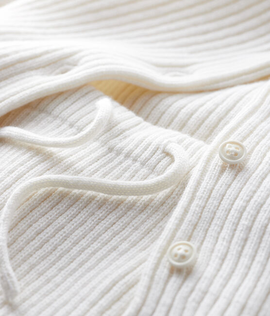 Conjunto blanco de 2 piezas de punto para bebé blanco MARSHMALLOW