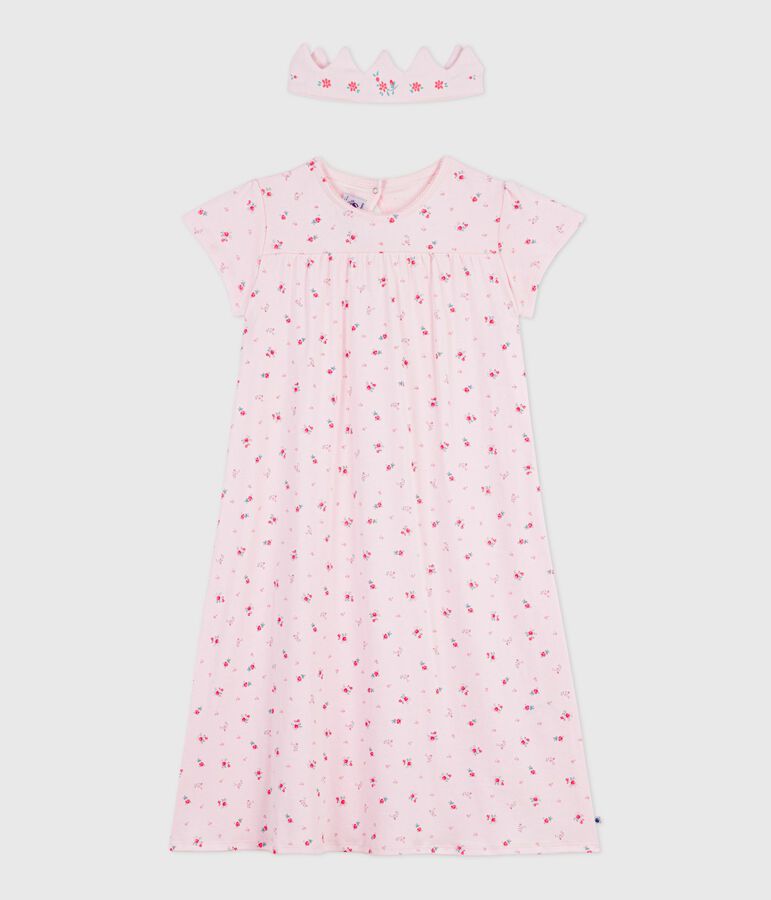 Camis&oacute;n disfraz y diadema infantil de algod&oacute;n rosa BARELY/ MULTICO