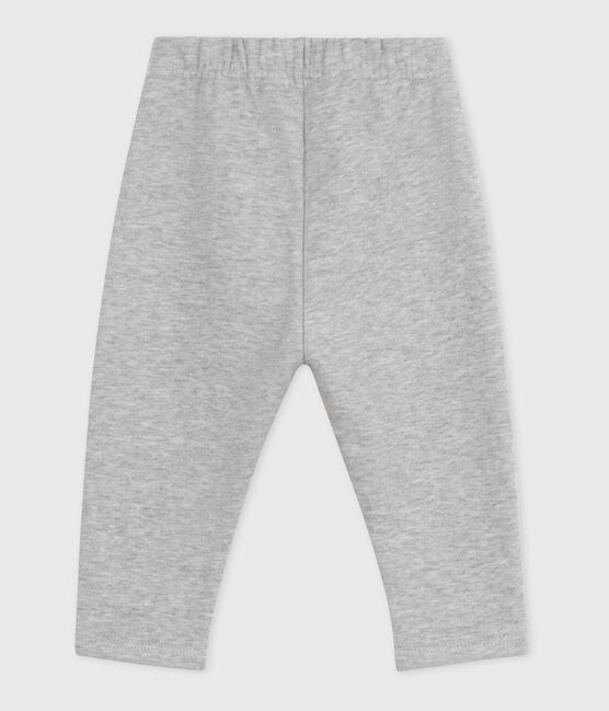 Pantalón liso de algodón para bebé gris FUMEE CHINE