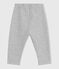 Pantalón liso de algodón para bebé gris FUMEE CHINE