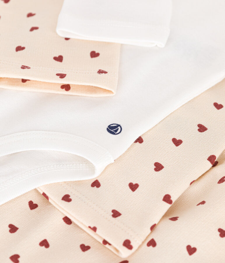 Conjunto de 3 piezas de mulet&oacute;n ligero para beb&eacute; crudo/marron