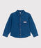 Camisa vaquera infantil lisa azul DENIM MOYEN