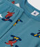 Pijama de algodón ajustado snowboard para niño/niña POLOCHON/ MULTICO