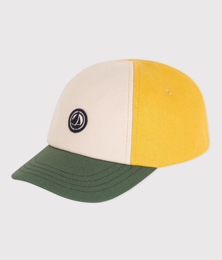 Gorra de algod&oacute;n de beb&eacute; amarillo/multicolor
