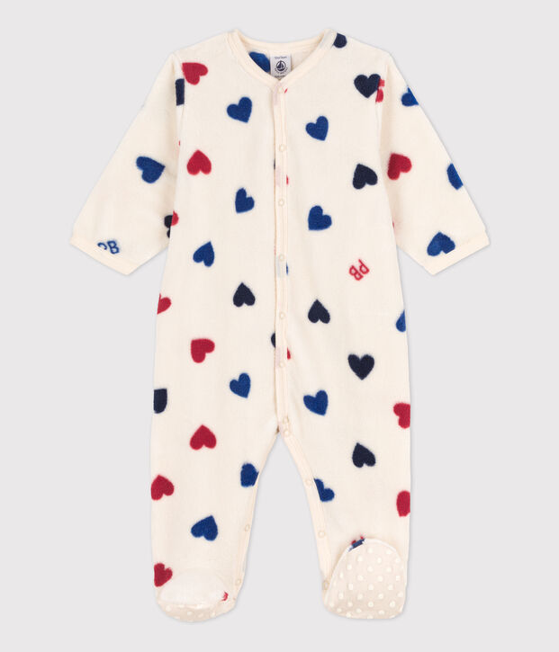 Sobrepijama de tejido polar para beb&eacute; crudo/multicolor