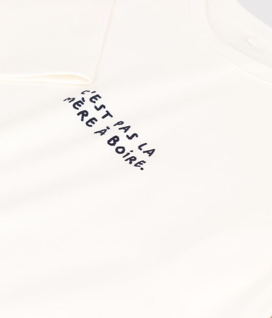 Camiseta Tajinebanane x Petit Bateau blanco MARSHMALLOW