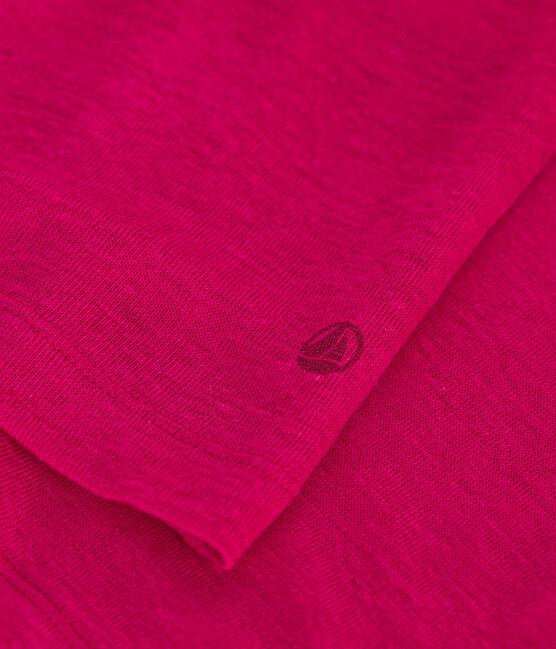 Camiseta, La Icónica de lino de mujer rosa DELHI