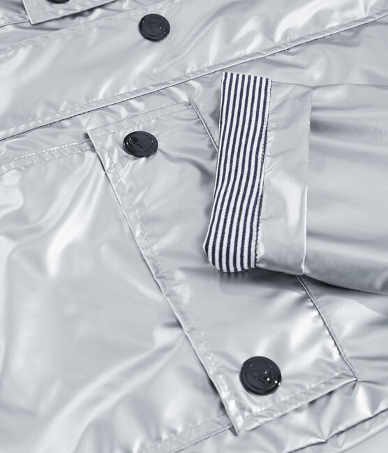 Chubasquero emblemático plateado de mujer gris ARGENT