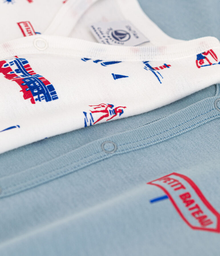 Juego de 2 peleles con Par&iacute;s de algod&oacute;n multicolor