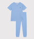 Pijama infantil de algodón a rayas