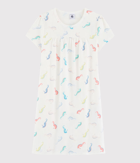 Camisón disfraz de algodón blanco MARSHMALLOW/blanco MULTICO