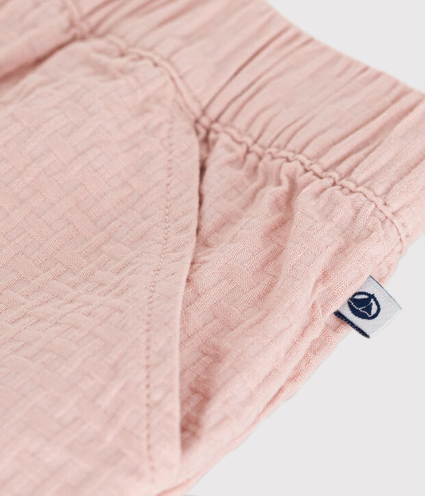 Pantal&oacute;n corto moderno para beb&eacute; rosa