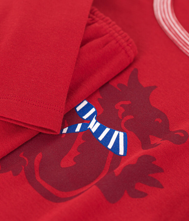 Pijama de algod&oacute;n rojo