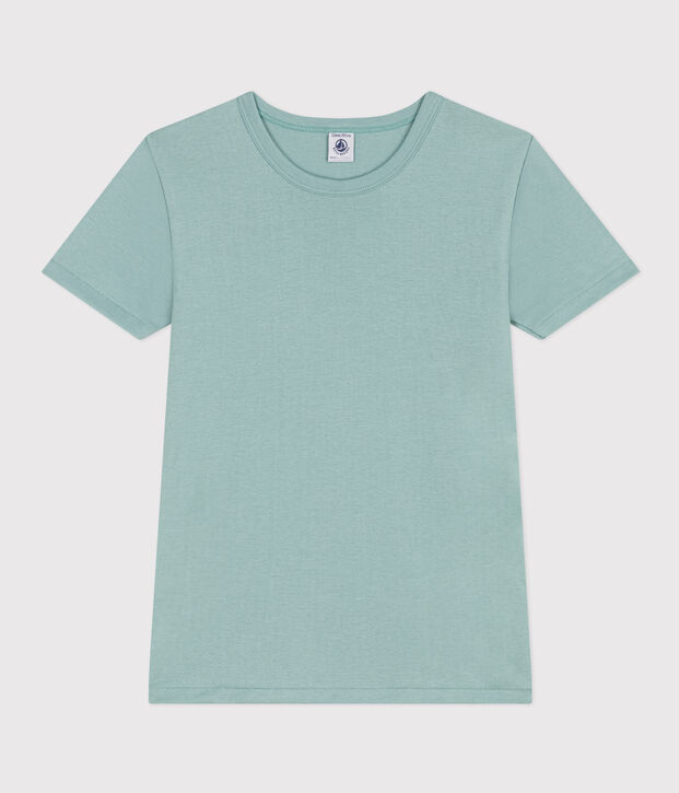 Camiseta de manga corta de algod&oacute;n verde