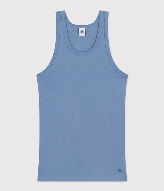 Camiseta L'Iconique de algodón sin mangas para mujer azul BEACH