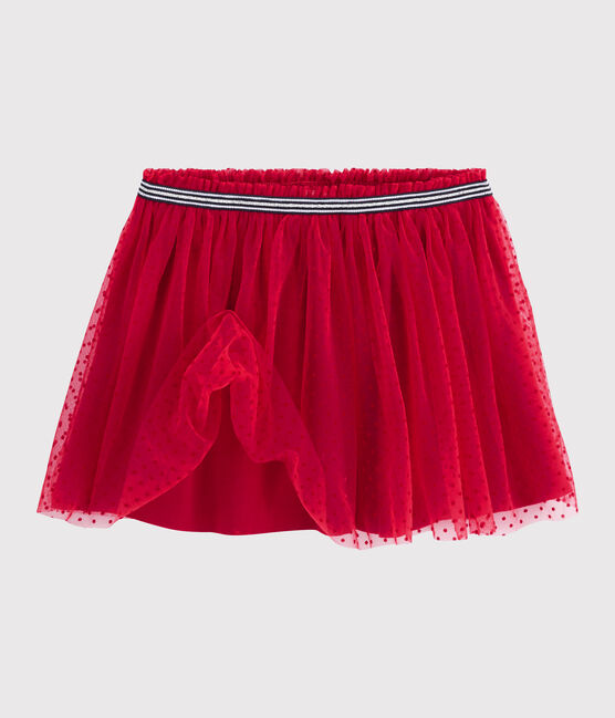 Falda de tul para niña rojo TERKUIT