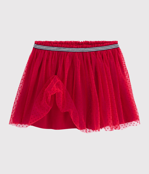Falda de tul para ni&ntilde;a rojo