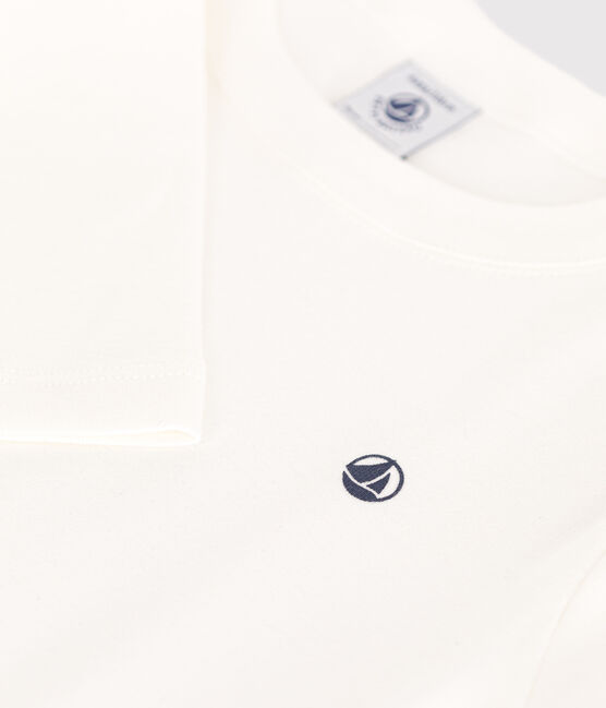Camiseta de manga larga de punto para niño/a blanco MARSHMALLOW