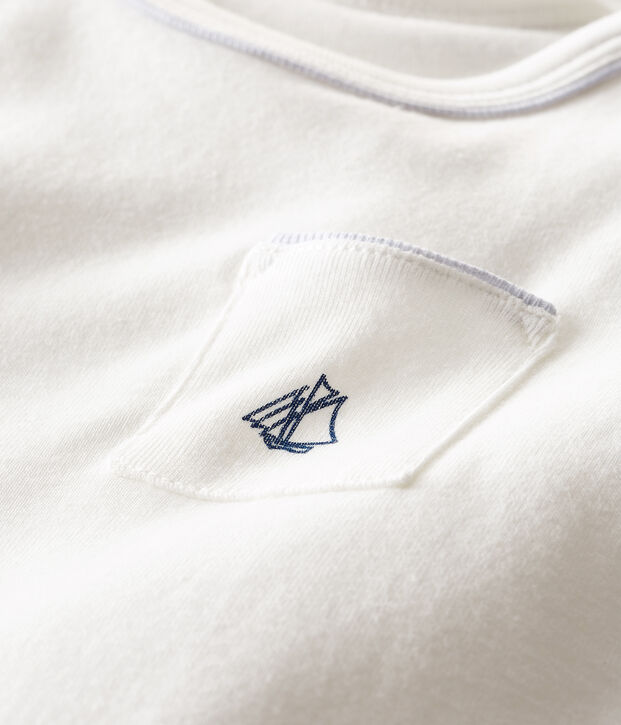 Tee shirt manches courtes b&eacute;b&eacute; gar&ccedil;on blanco