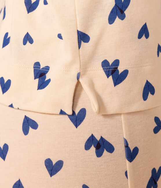 Pijama de algodón con corazón para mujer blanco AVALANCHE/ MULTICO