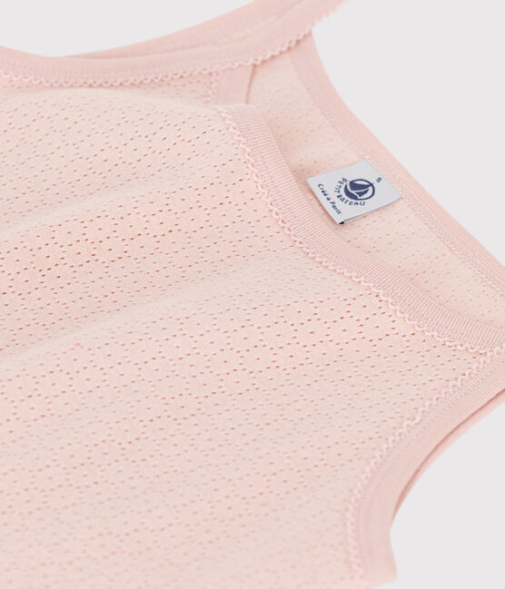 Camiseta de tirantes L'ICONIQUE de algodón de mujer rosa SALINE