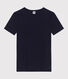 Camiseta lisa Icónica de algodón con punto «cocotte» para mujer