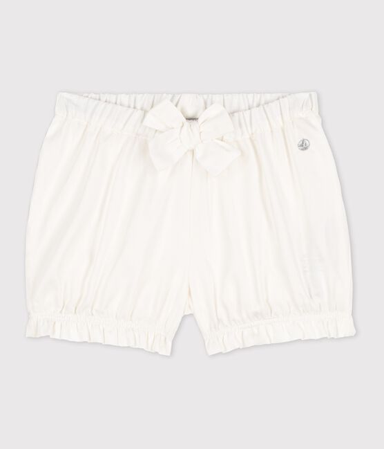 Braguitas bloomer de satén sedoso de bebé niña blanco MARSHMALLOW/blanco MULTICO