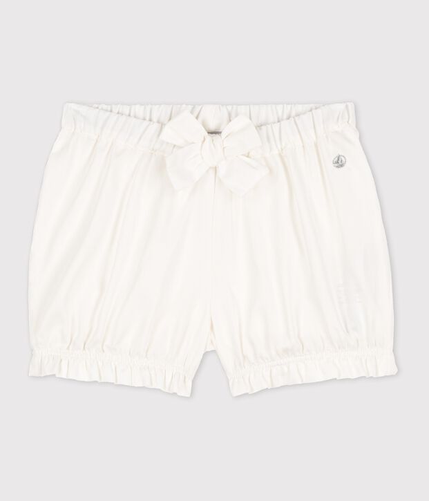 Braguitas bloomer de sat&eacute;n sedoso de beb&eacute; ni&ntilde;a blanco/multicolor