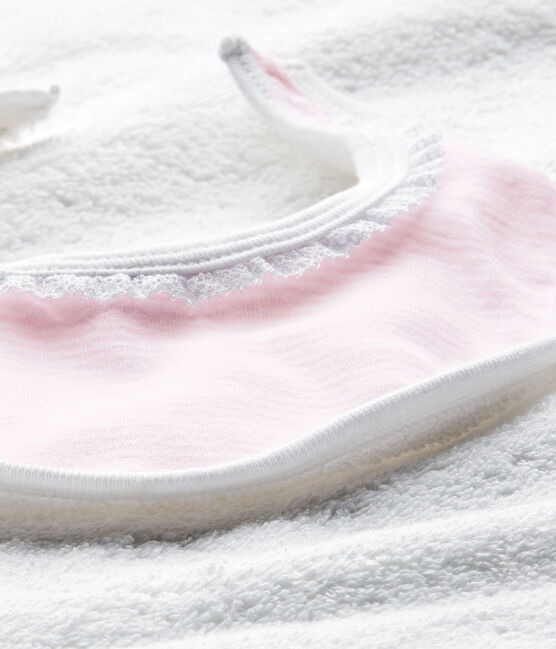 Cajita capa de baño bebé niña rosa VIENNE/blanco ECUME